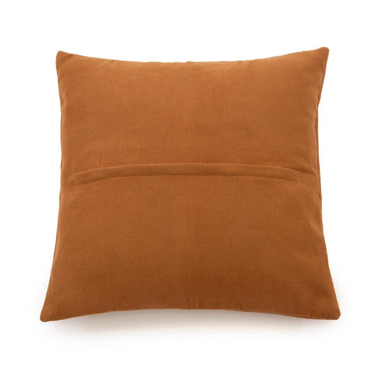 The Four Panel Leather Cushion Cover - Camel - 40x40 , Kussenhoes , Bazar Bizar , livinglovely.nl