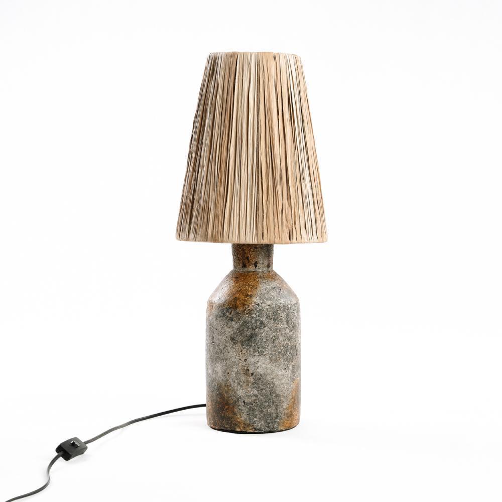 The Ithaka Tafellamp Antique Grey Naturel , Tafellamp , Bazar Bizar , livinglovely.nl