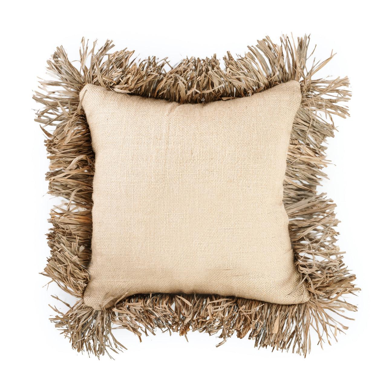 The Jute Bonita Cushion Cover Naturel 40x40 cm , Kussen , Bazar Bizar , livinglovely.nl