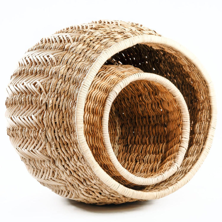 The Luziru Basket Natural Medium , Mand , Bazar Bizar , livinglovely.nl