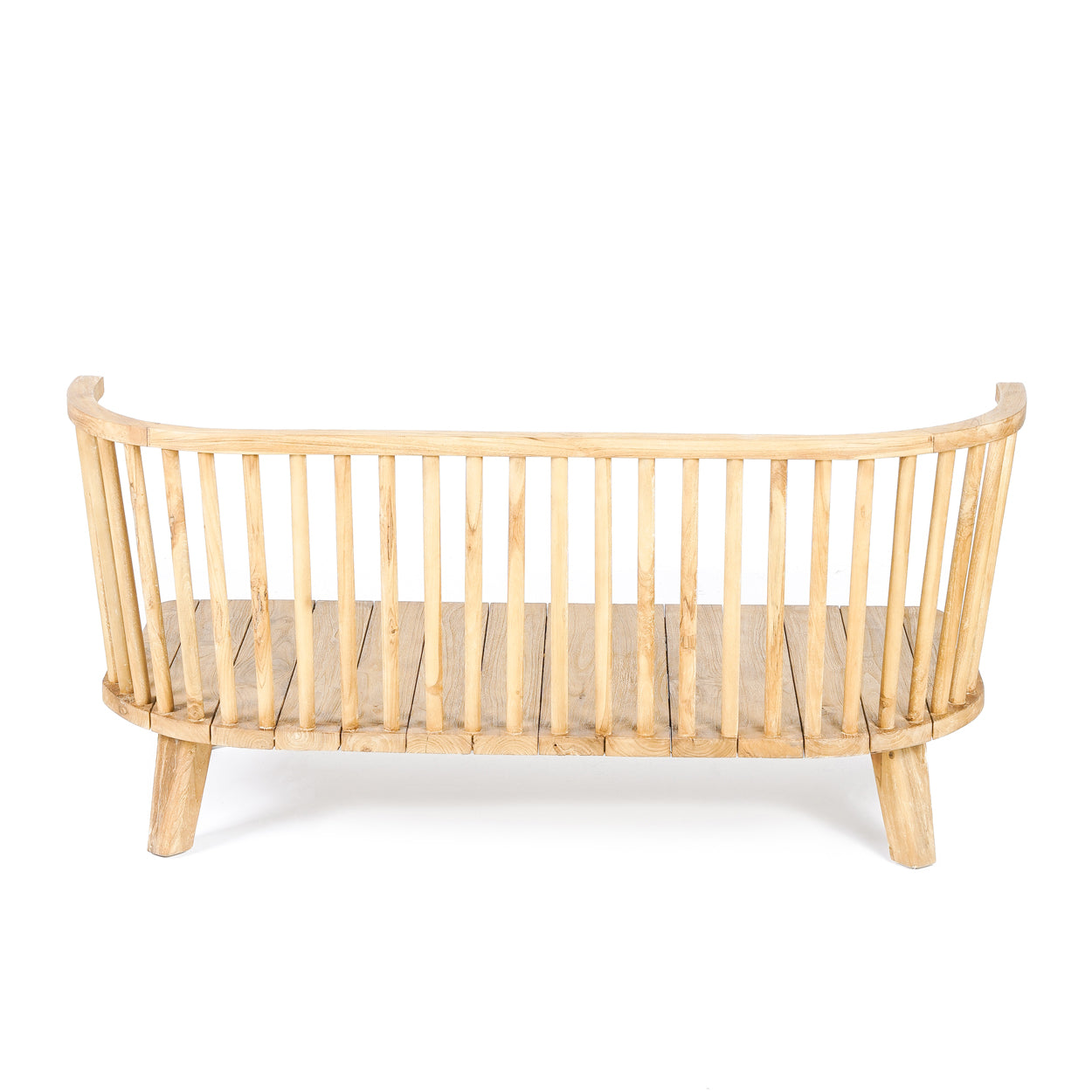 The Malawi Two Seater - Natural White - Outdoor bank - Bazar Bizar - livinglovely.nl