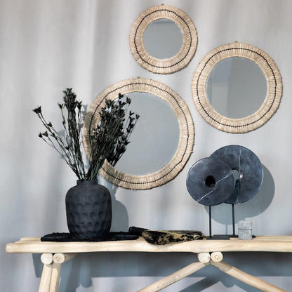 The Marble Disc on Stand - Black - L , Ornament , Bazar Bizar , livinglovely.nl