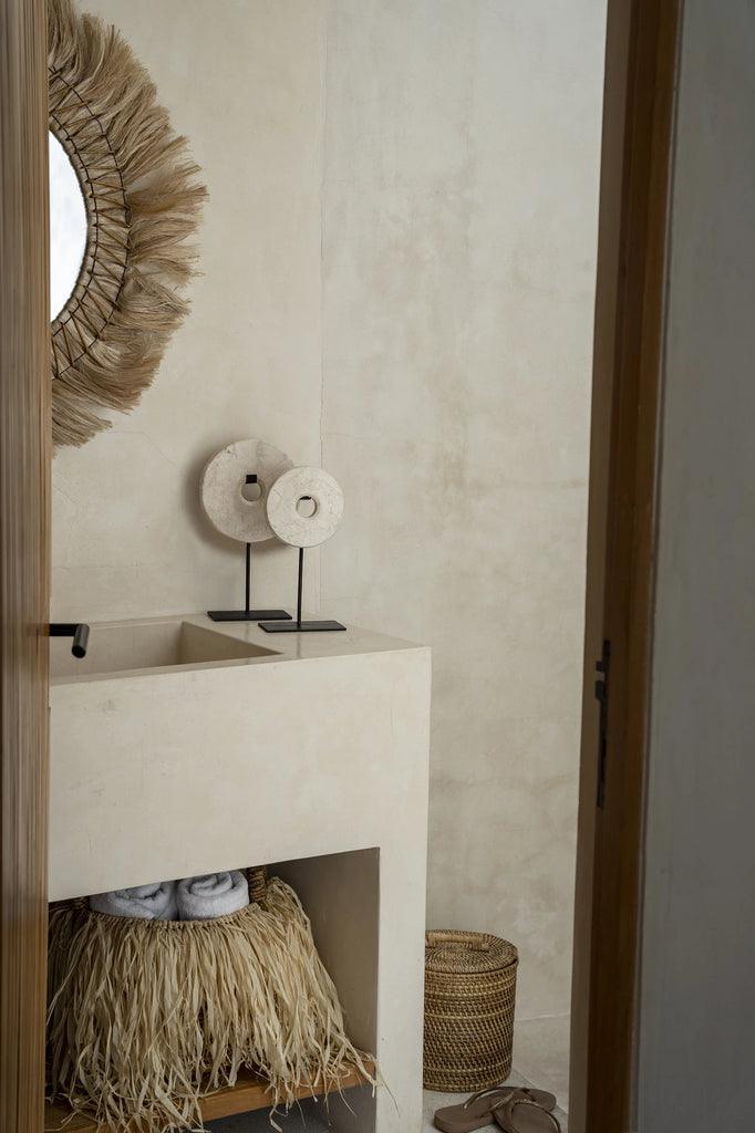 The Marble Disc on Stand White Small , Ornament , Bazar Bizar , livinglovely.nl