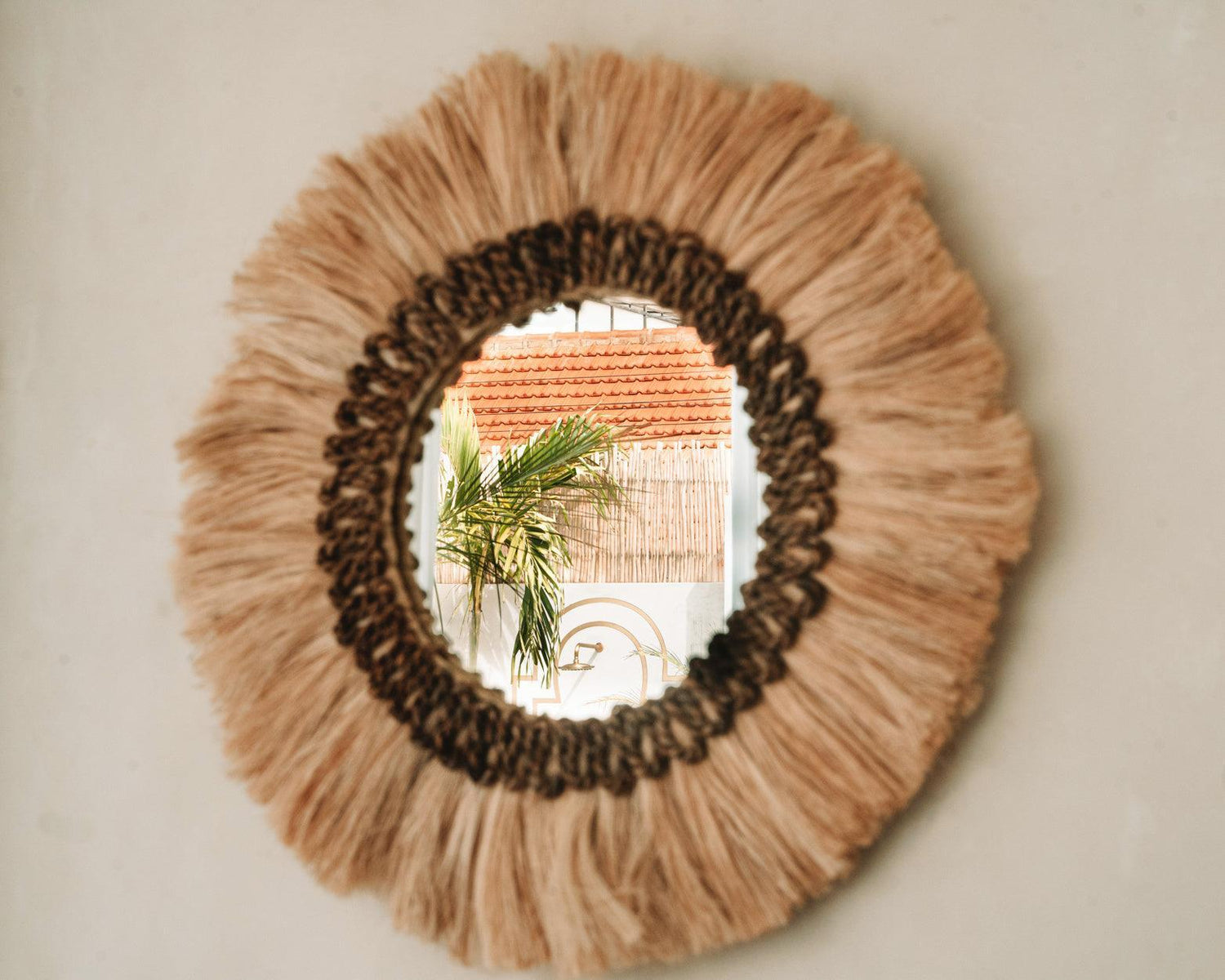 The Mowgli Mirror - Natural - M , Spiegel , Bazar Bizar , livinglovely.nl