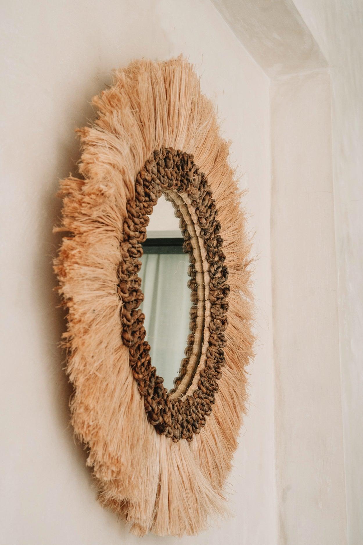 The Mowgli Mirror - Natural - M , Spiegel , Bazar Bizar , livinglovely.nl