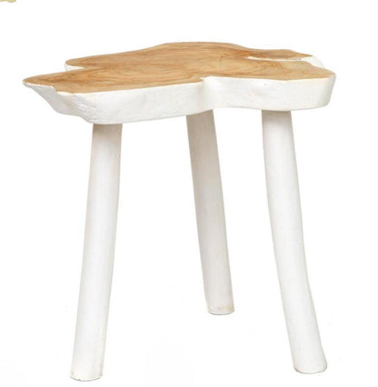 The Organic Side Table - Naturel White , Bijzettafel , Bazar Bizar , livinglovely.nl