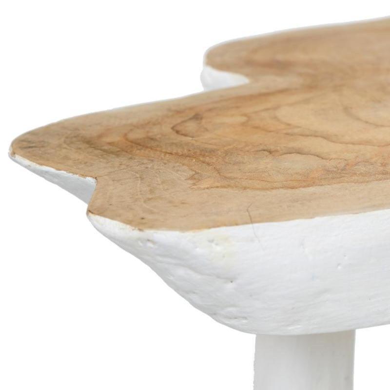 The Organic Side Table - Naturel White , Bijzettafel , Bazar Bizar , livinglovely.nl