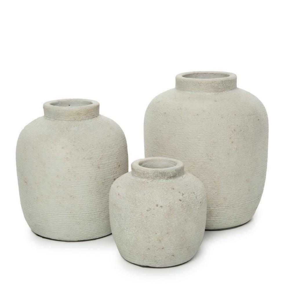 The Peaky Vase - Concrete - M , Vaas , Bazar Bizar , livinglovely.nl