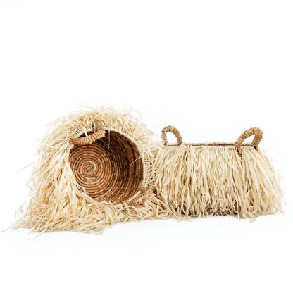 The Raffia Basket - Large , Mand , Bazar Bizar , livinglovely.nl