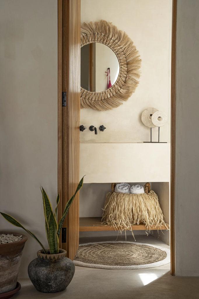 The Raffia Basket - Medium , Mand , Bazar Bizar , livinglovely.nl