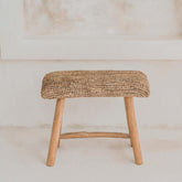 The Raffia Bench - Natural - Kruk - Bazar Bizar - livinglovely.nl