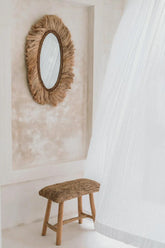 The Raffia Bench - Natural - Kruk - Bazar Bizar - livinglovely.nl