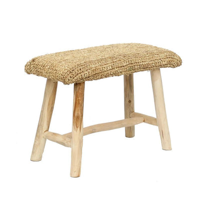 The Raffia Bench - Natural - Kruk - Bazar Bizar - livinglovely.nl