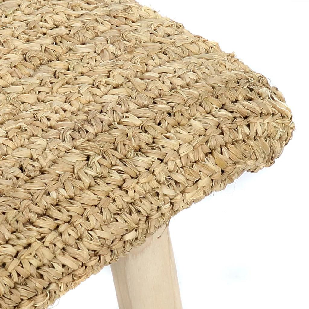 The Raffia Bench - Natural , Kruk , Bazar Bizar , livinglovely.nl