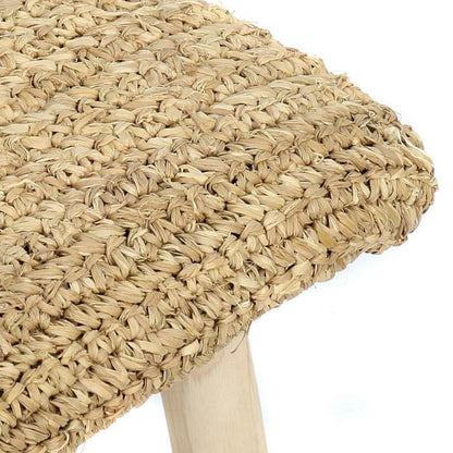 The Raffia Bench - Natural , Kruk , Bazar Bizar , livinglovely.nl