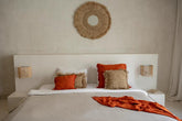 The Raffia Cushion Cover Square - Natural - 40x40 - Kussenhoes - Bazar Bizar - livinglovely.nl