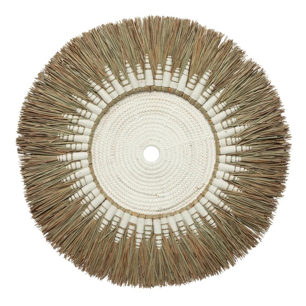 The Raffia Macramé Wall Deco - White Natural , wanddecoratie , Bazar Bizar , livinglovely.nl