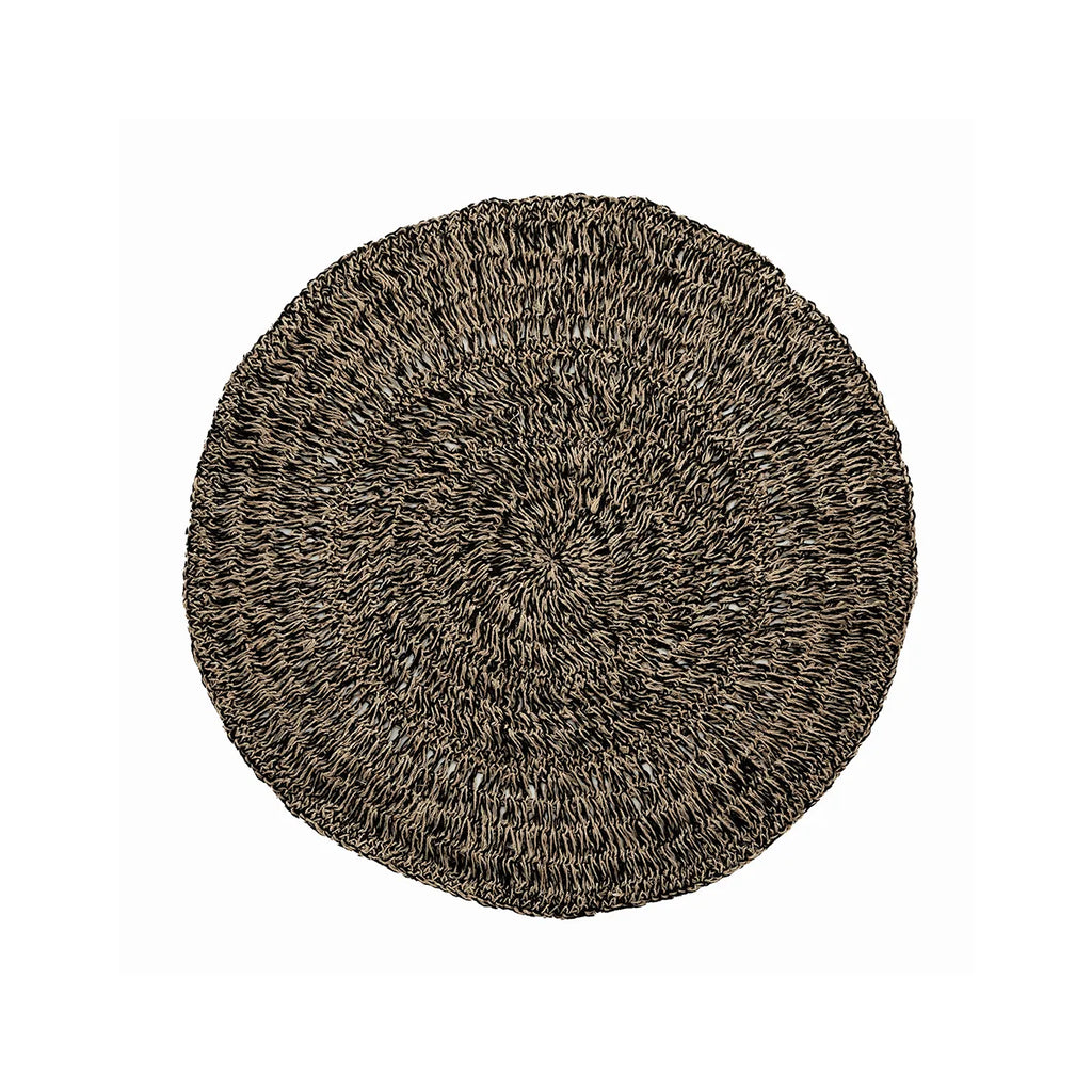 The Seagrass Carpet - Natural Black - 100 , Vloerkleed , Bazar Bizar , livinglovely.nl