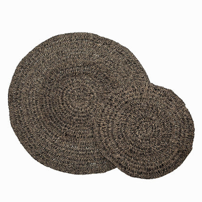 The Seagrass Carpet - Natural Black - 200 , Vloerkleed , Bazar Bizar , livinglovely.nl