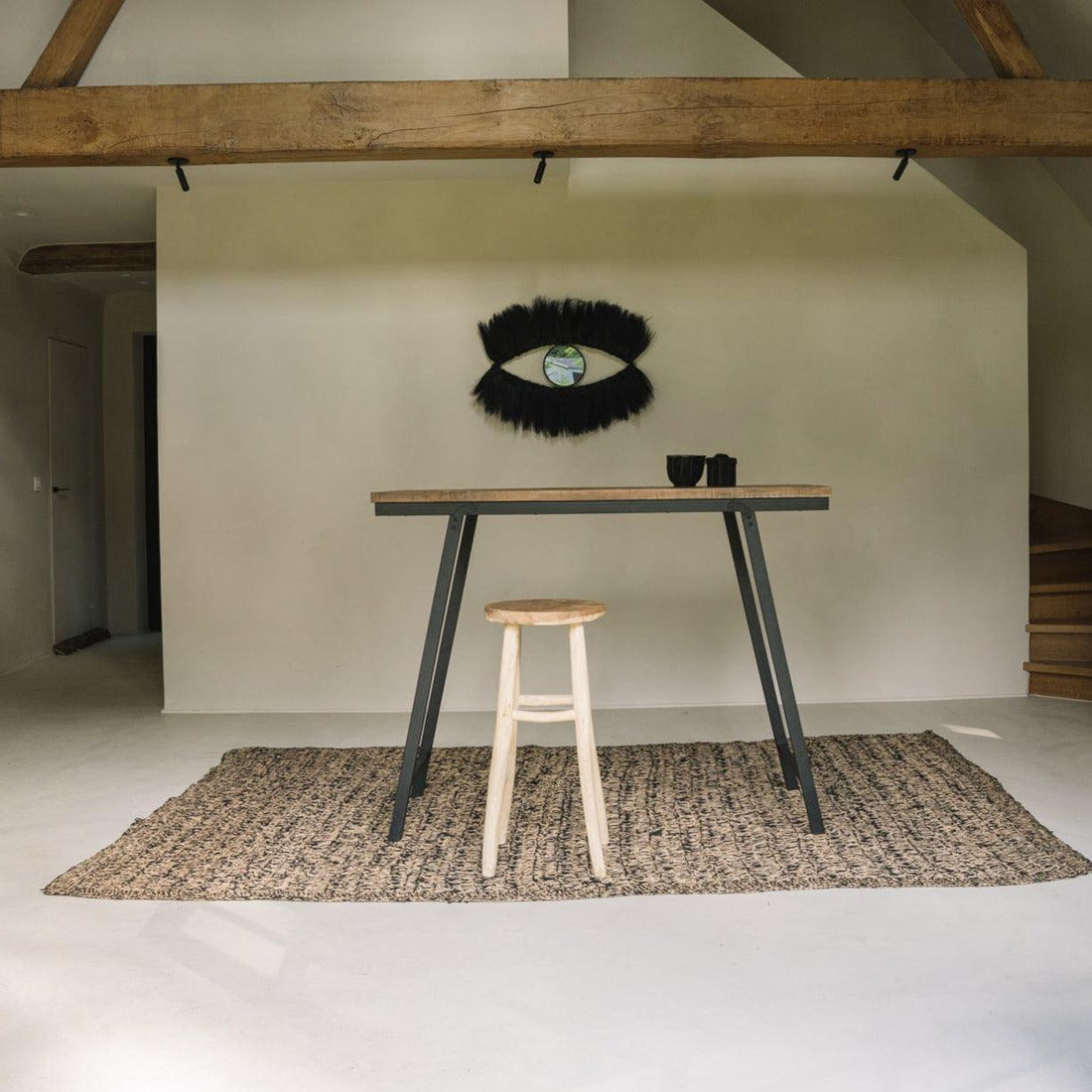 The Seagrass Carpet - Natural Black - 200x300 , Vloerkleed , Bazar Bizar , livinglovely.nl