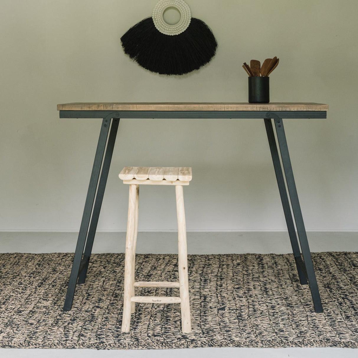 The Seagrass Carpet - Natural Black - 200x300 , Vloerkleed , Bazar Bizar , livinglovely.nl