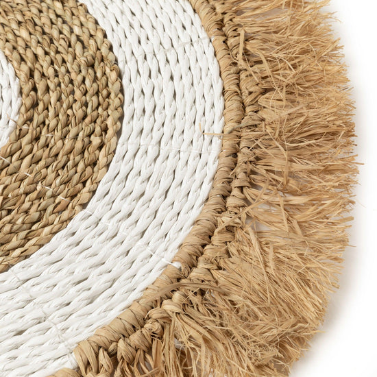 The Seagrass Raffia Placemat - Natural White , Placemat , Bazar Bizar , livinglovely.nl
