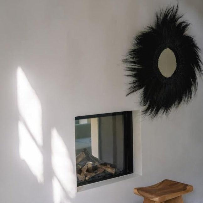 The Simba Mirror - Black - M , Spiegel , Bazar Bizar , livinglovely.nl