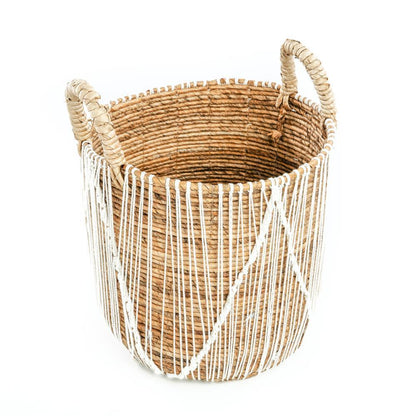 The Straight Stitched Macrame Basket - Large , Mand , Bazar Bizar , livinglovely.nl