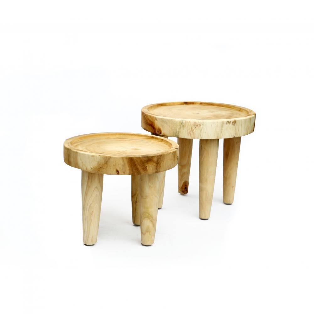 The Suar Side Table - Natural , Bijzettafel , Bazar Bizar , livinglovely.nl