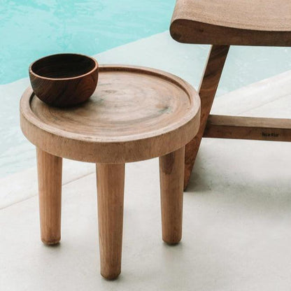 The Suar Side Table - Natural , Bijzettafel , Bazar Bizar , livinglovely.nl