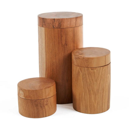 The Teak Root Jar - M , Voorraadpot , Bazar Bizar , livinglovely.nl