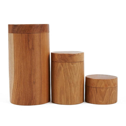 The Teak Root Jar - M , Voorraadpot , Bazar Bizar , livinglovely.nl