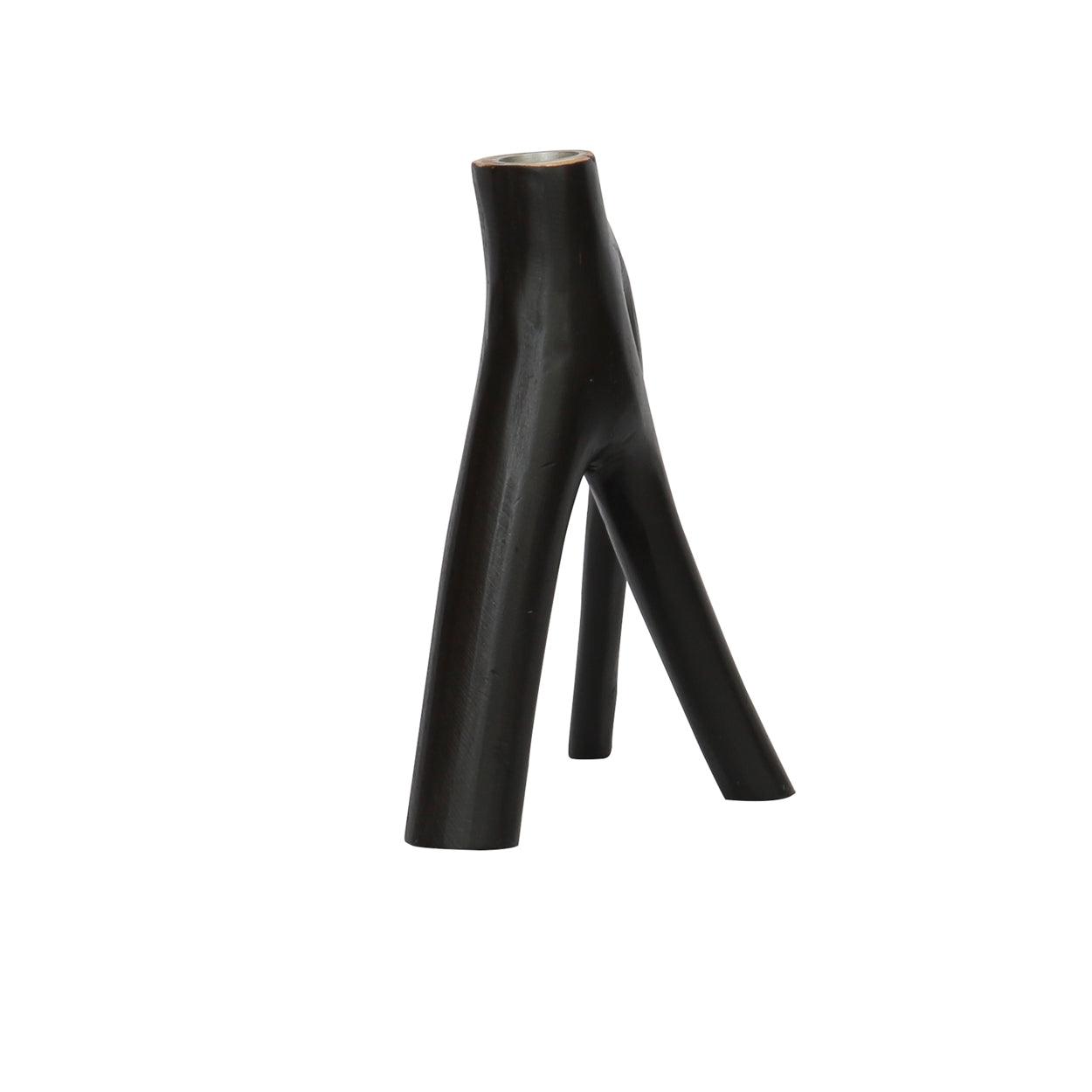 The Triple Twig Candle Holder Black , Kandelaar , Bazar Bizar , livinglovely.nl