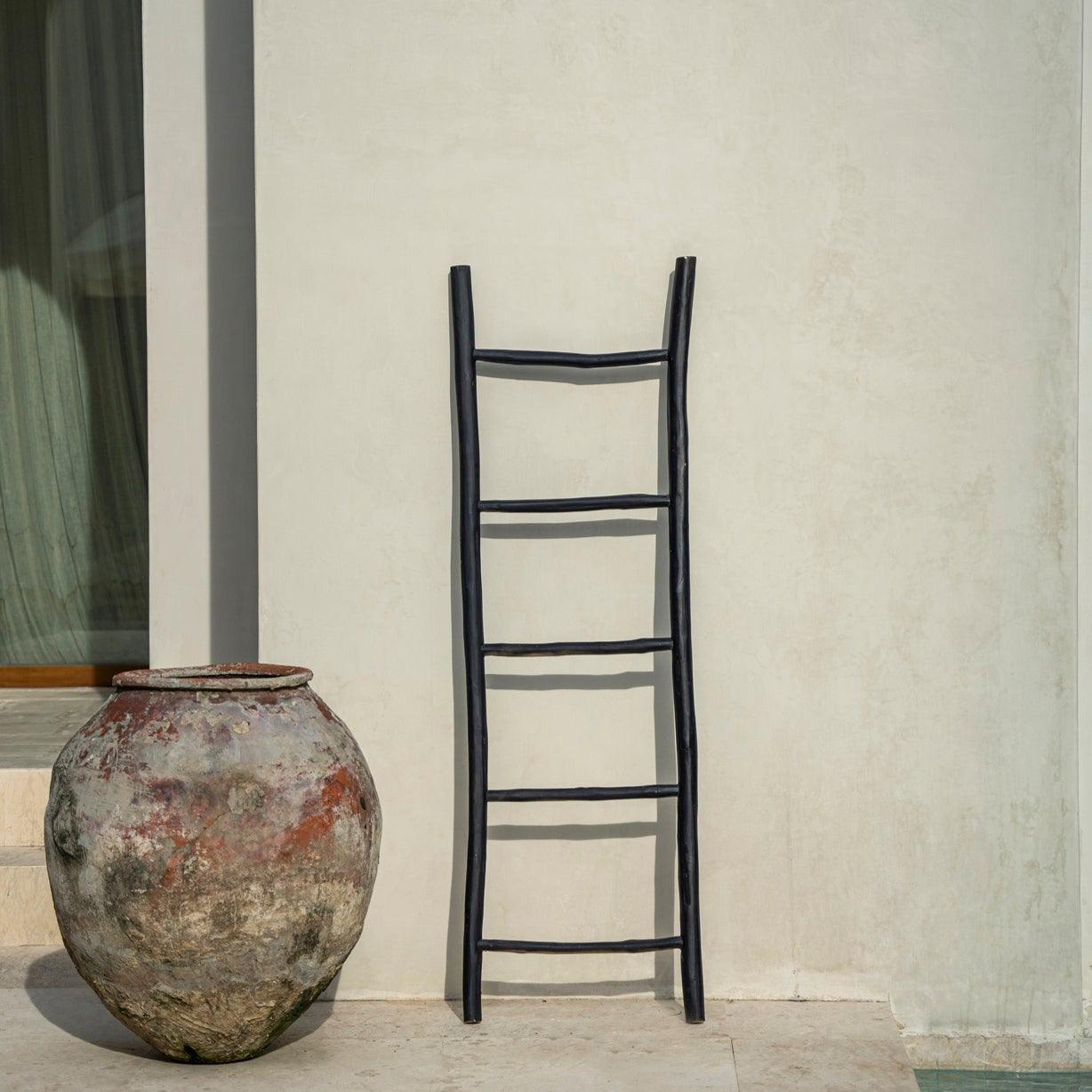 The Tulum Ladder Black , ladder , Bazar Bizar , livinglovely.nl