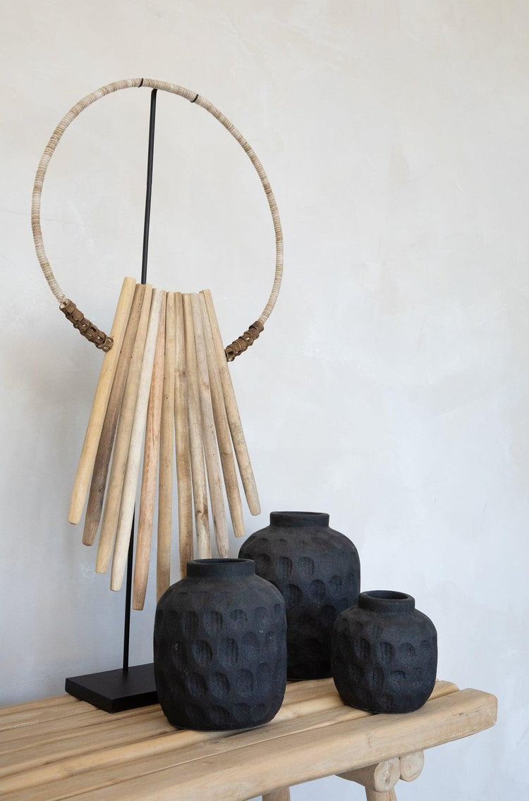 The Wooden Sticks On Stand - Natural , Ornament , Bazar Bizar , livinglovely.nl