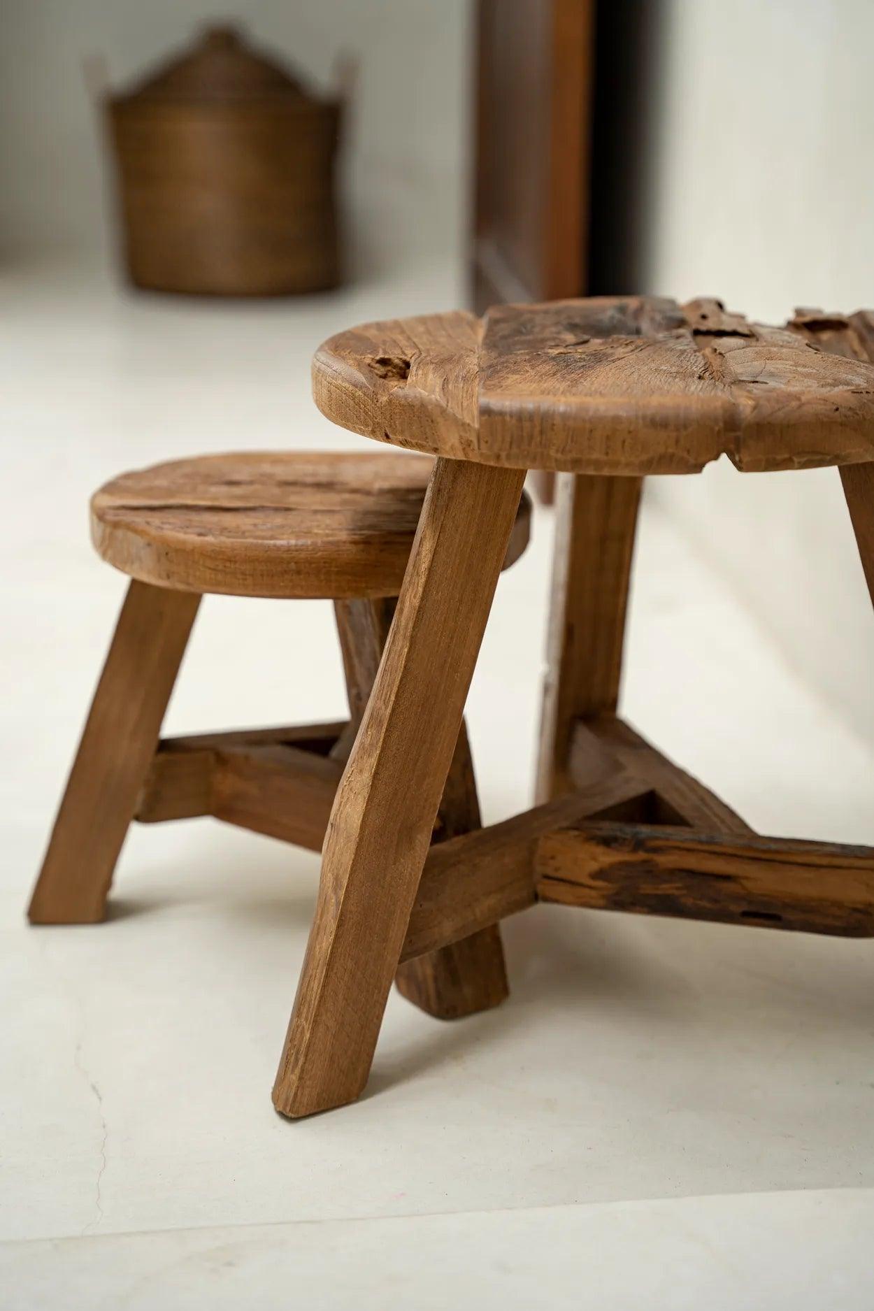 The Yatai Stool - Natural - M , Kruk , Bazar Bizar , livinglovely.nl