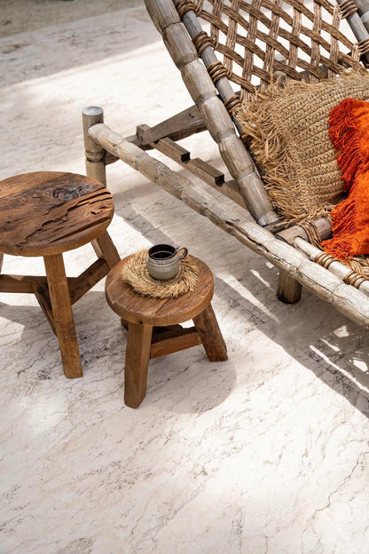 The Yatai Stool - Natural - M , Kruk , Bazar Bizar , livinglovely.nl