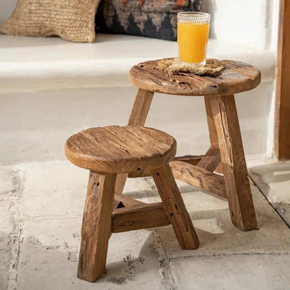 The Yatai Stool - Natural - S , Kruk , Bazar Bizar , livinglovely.nl