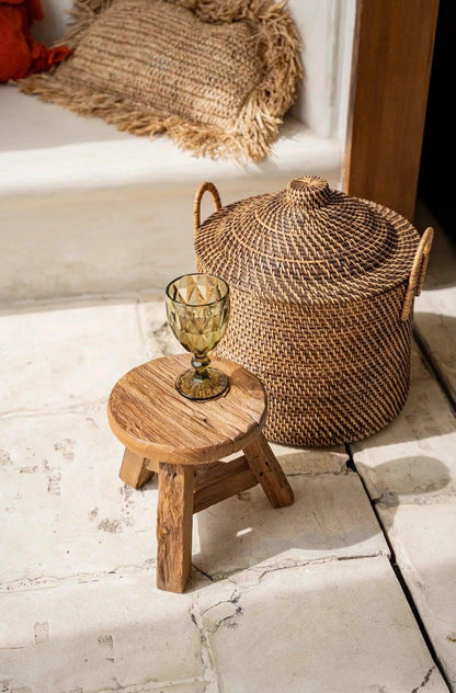 The Yatai Stool - Natural - S , Kruk , Bazar Bizar , livinglovely.nl