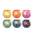 Theelichthouder Bal Craquelé Glas Mix Set van 6 - Theelichthouder - J-Line - livinglovely.nl
