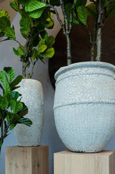 Tony XXL Plantenpot Grijs Hoog PTMD - Pot - PTMD - livinglovely.nl
