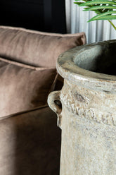 Tony XXL Plantenpot Grijs Hoog PTMD - Pot - PTMD - livinglovely.nl