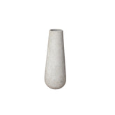Toshiba White Round High GRC Pot S 45x45x120cm PTMD - Pot - PTMD - livinglovely.nl