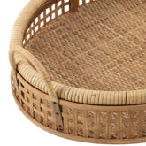 Tray Pick Rattan/Bamboo Natural Small - - J-Line - livinglovely.nl