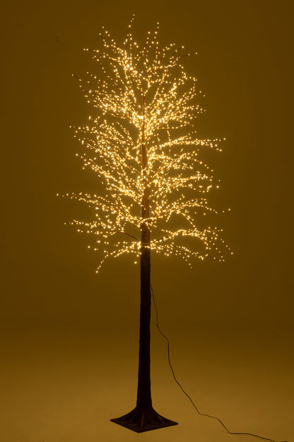 Tree 3000 Led Plastic Brown Large - - J-Line - livinglovely.nl