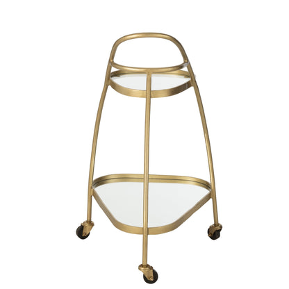 Trolley Driehoek Metaal/Spiegel Goud J-Line