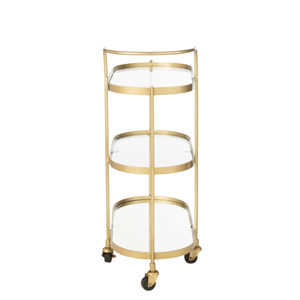 Trolley Ovaal Metaal/Spiegel Goud J-Line