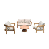 Tuinset Bilbao Teakhout Naturel van Livingfurn