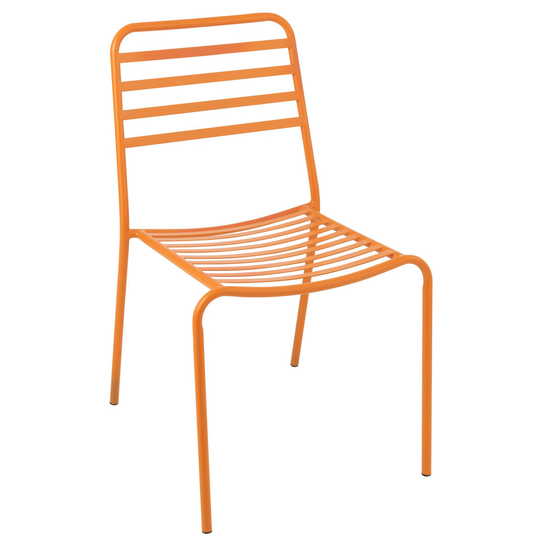 Tuinstoel Gestreept Metaal Oranje J-Line