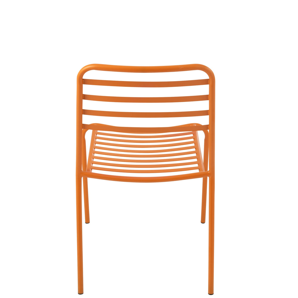 Tuinstoel Gestreept Metaal Oranje J-Line